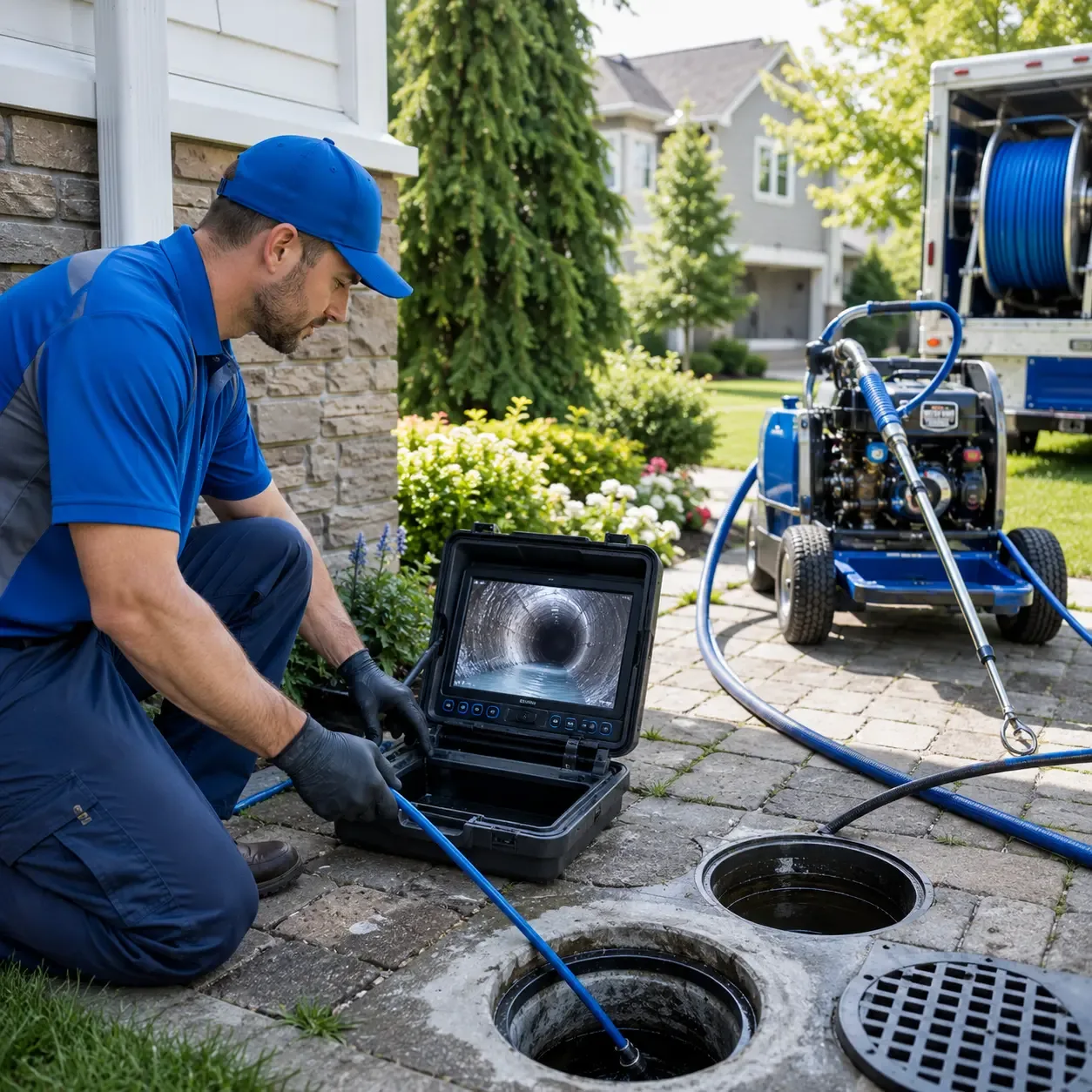 Outdoor drain cleaning professionals serving South English, IA